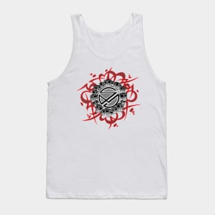 Sinister Motives scarlet and grey Tank Top